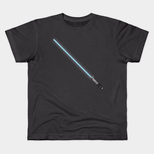 Luke's Saber Kids T-Shirt by mikineal97